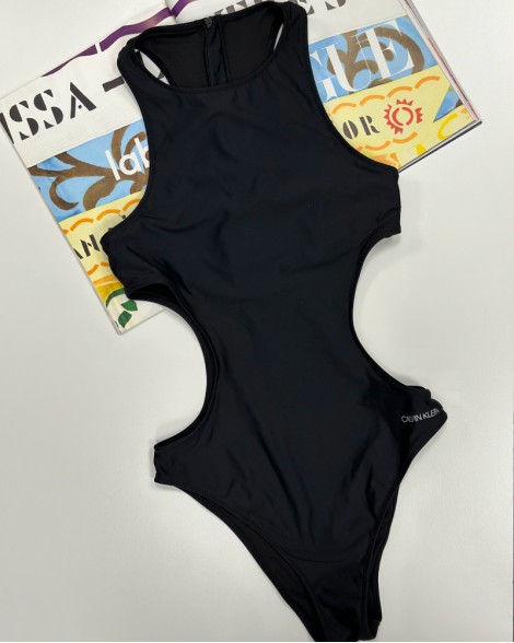 Plavky dámské Calvin Klein černé celkové